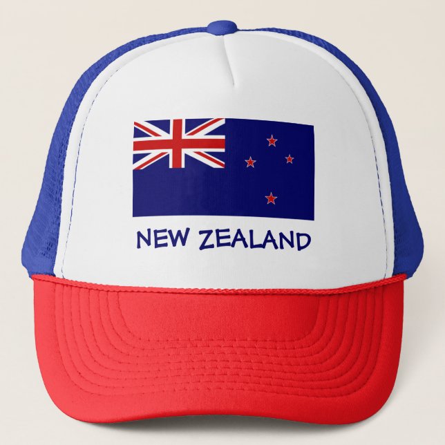 New Zealand Flag Trucker Hat (Front)