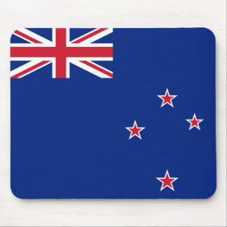 New Zealand Flag: Union Jack, Southern Cross Stars Mouse Pad