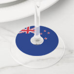 New Zealand flag Wine Glass Tag