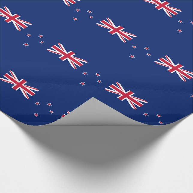 New Zealand Flag Wrapping Paper (Corner)