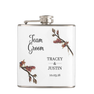 New Zealand Flax Flower Hip Flask