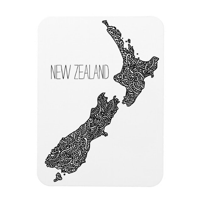 New Zealand Flexible Photo Magnet (Vertical)