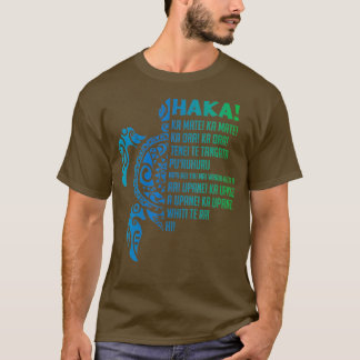New Zealand Haka Ka Mate Song urtle Rugby Maori T-Shirt