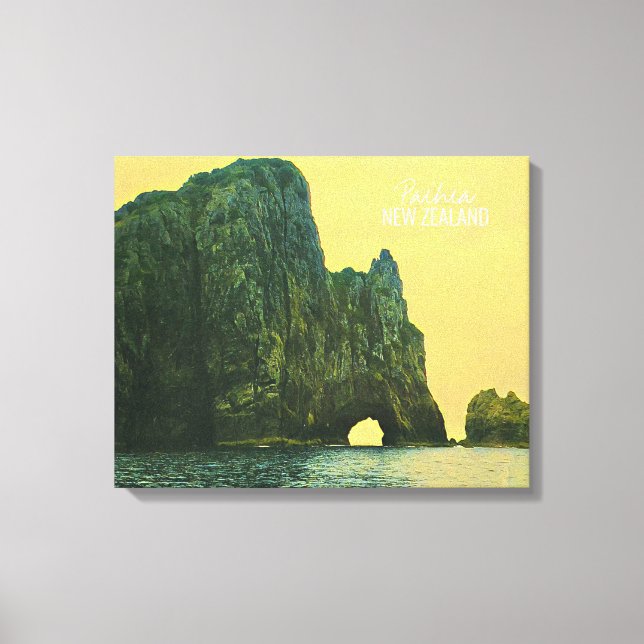 New Zealand Hole in the Rock Canvas Print (Front)