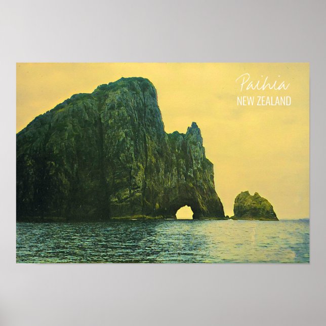 New Zealand Hole in the Rock Poster (Front)