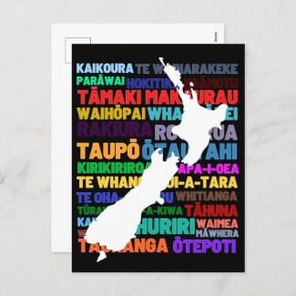 New Zealand Holiday Places Postcard