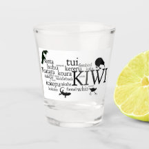 New Zealand Iconic Animals Shot Glass
