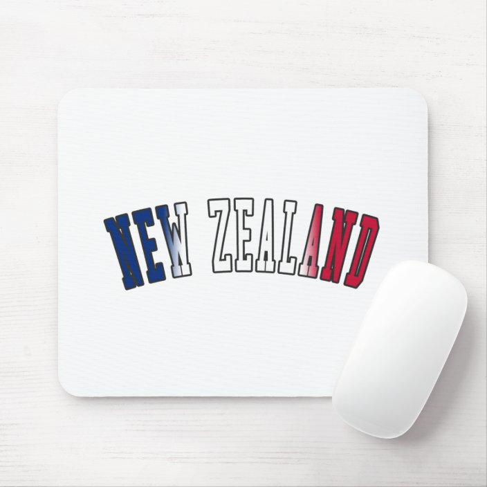 New Zealand in National Flag Colors Mousepad