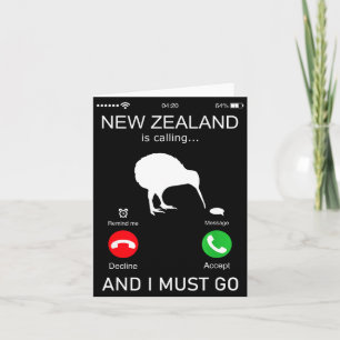 New Zealand Is Calling And I Must Go, Zealand Funn Card