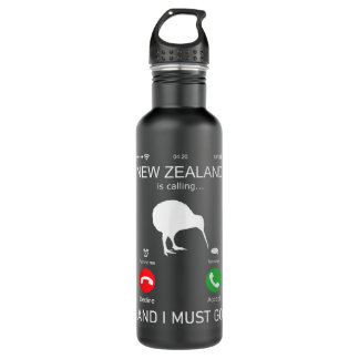 New Zealand is calling and i must go, zealand funn Stainless Steel Water Bottle