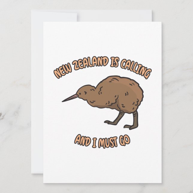 New Zealand Is Calling Holiday Card (Front)