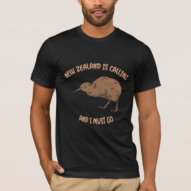 New Zealand Is Calling T-Shirt (Front)