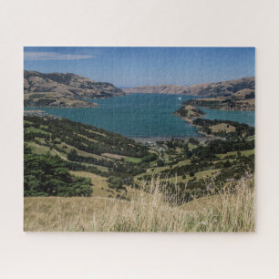 New Zealand Jigsaw Puzzle - Akaroa ancient volcano