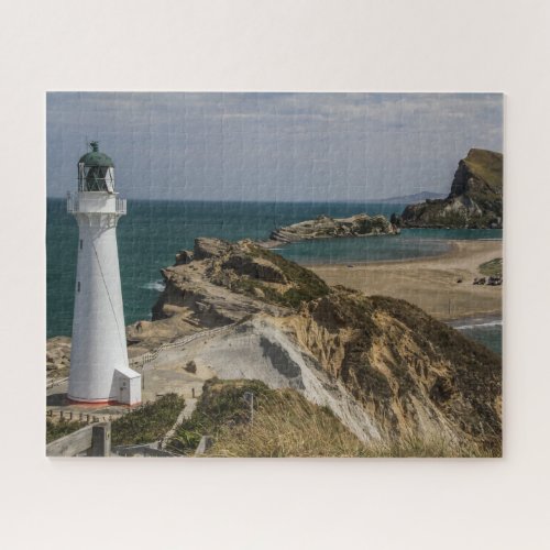 New Zealand Jigsaw Puzzle _ Castlepoint lighthouse