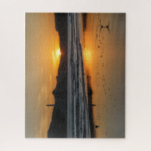 New Zealand Jigsaw Puzzle - Castlepoint sunrise