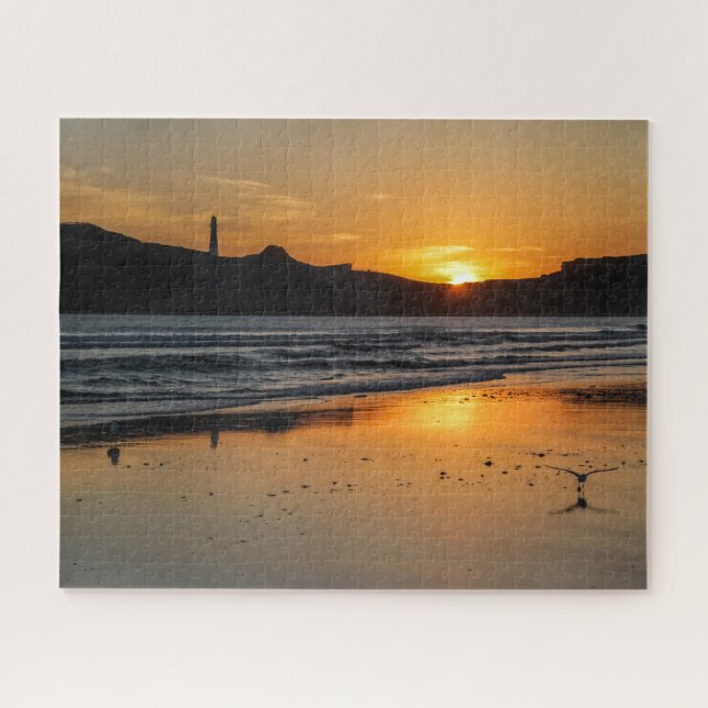 New Zealand Jigsaw Puzzle - Castlepoint sunrise (Horizontal)