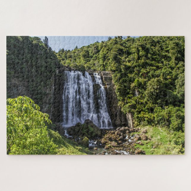 New Zealand Jigsaw Puzzle – Marakopa Falls (Horizontal)