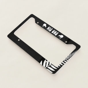 NEW ZEALAND KIA ORA PAUA LICENCE PLATE FRAME