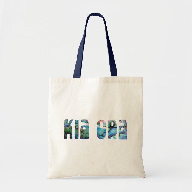 NEW ZEALAND KIA ORA PAUA TOTE BAG (Front)