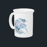 NEW ZEALAND KIWI AND FERN PAUA BEVERAGE PITCHER<br><div class="desc">Classic New Zealand kiwi bird and fern - in the vibrant colors of the Paua shell.
Make pouring yourself that cup of tea and extra pleasure with this vibrant and pleasing design.</div>