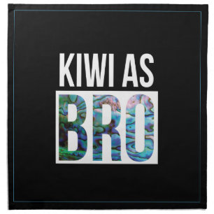 NEW ZEALAND KIWI AS BRO PAUA NAPKIN