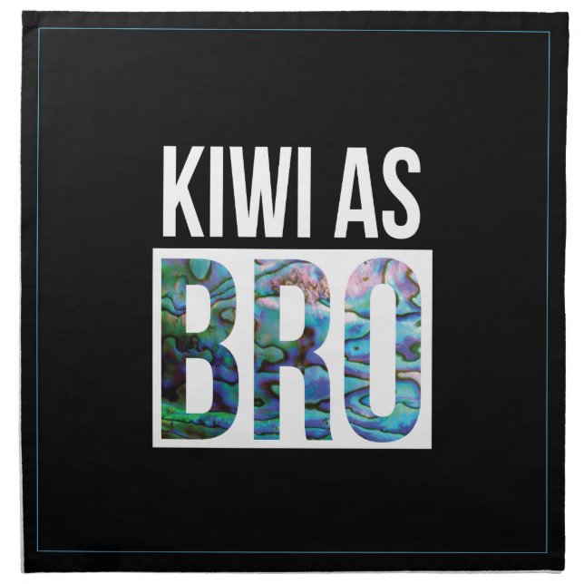 NEW ZEALAND KIWI AS BRO PAUA NAPKIN (Front)