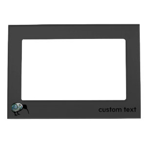 NEW ZEALAND KIWI BIRD AOTEAROA NZ PAUA GRAY KORU MAGNETIC FRAME