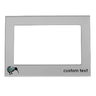 NEW ZEALAND KIWI BIRD AOTEAROA NZ PAUA SILVER KORU MAGNETIC FRAME