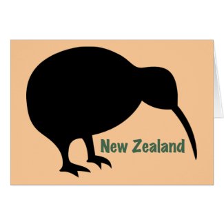 New Zealand Kiwi Bird card