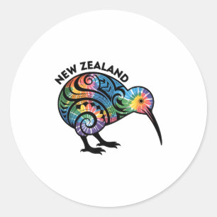 New Zealand Kiwi Bird Classic Round Sticker