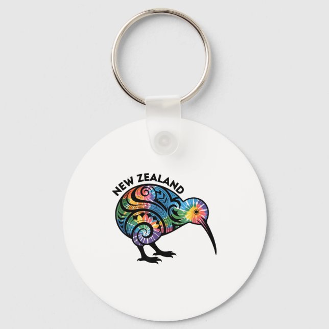 New Zealand Kiwi Bird  Keychain (Front)