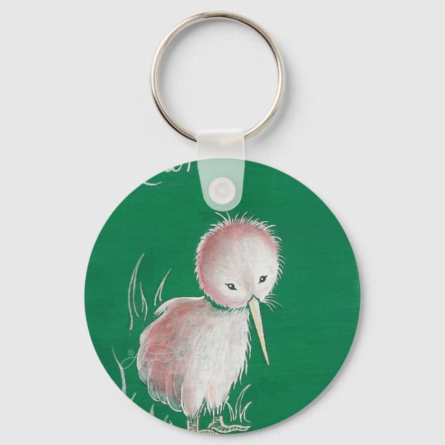 New Zealand Kiwi Bird Keychain (Front)