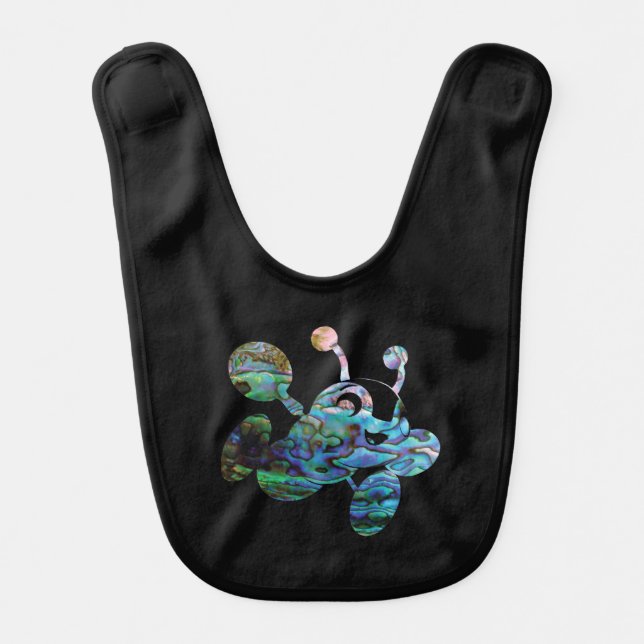 NEW ZEALAND KIWI BUZZY BEE TOY BIB (Front)