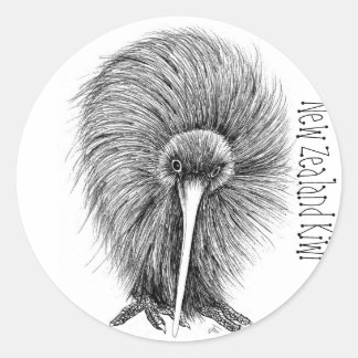 New Zealand Kiwi Classic Round Sticker