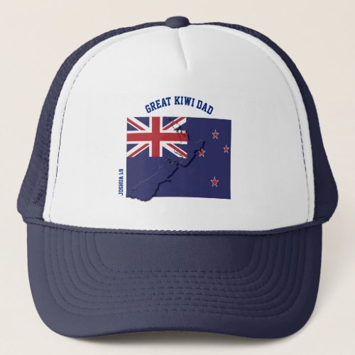 New Zealand KIWI DAD Trucker Hat