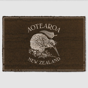NEW ZEALAND KIWI FERN DOORMAT FIBER DOORMAT
