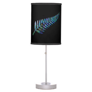 NEW ZEALAND KIWI FERN PAUA TABLE LAMP