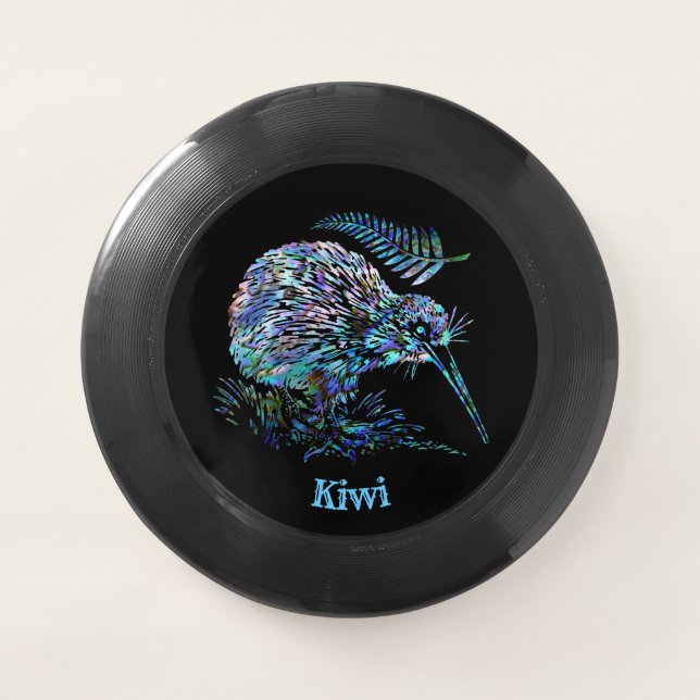 NEW ZEALAND KIWI FERN PAUA Wham-O FRISBEE (Front)