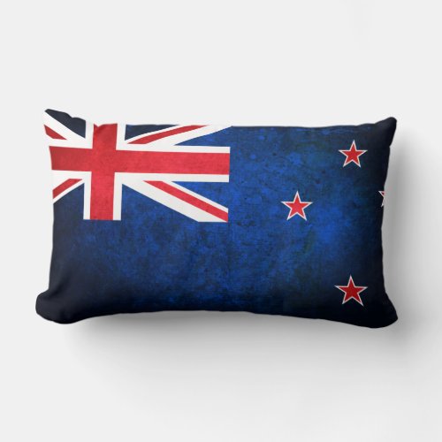 New Zealand Kiwi Flag Lumbar Pillow