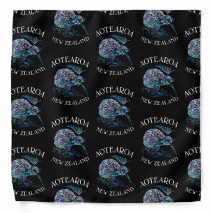 NEW ZEALAND KIWI PAUA BANDANA
