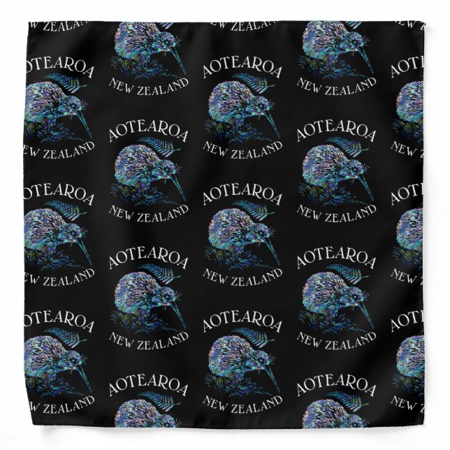 NEW ZEALAND KIWI PAUA BANDANA (Front)