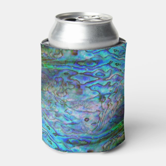 NEW ZEALAND KIWI PAUA CAN COOLER (Can Front)