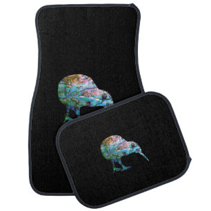 NEW ZEALAND KIWI PAUA CAR FLOOR MAT
