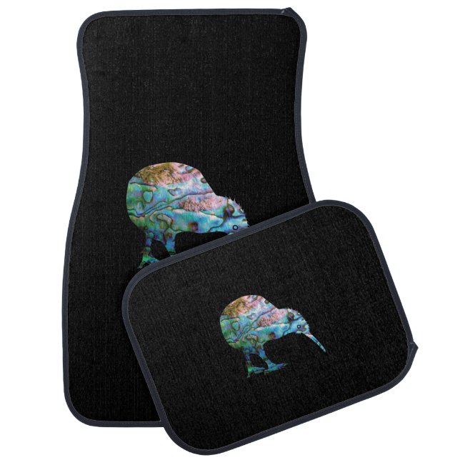NEW ZEALAND KIWI PAUA CAR FLOOR MAT (Set)