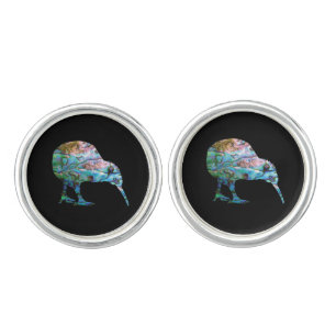 NEW ZEALAND KIWI PAUA CUFFLINKS