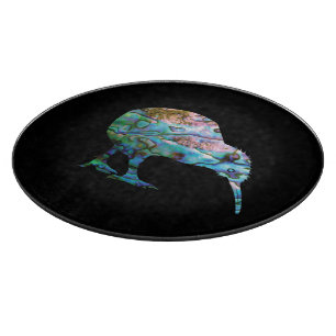 NEW ZEALAND KIWI PAUA CUTTING BOARD