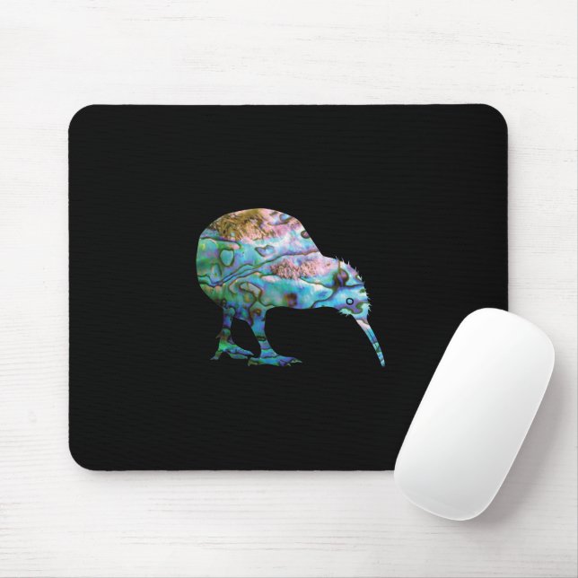 NEW ZEALAND KIWI PAUA MOUSE PAD (With Mouse)