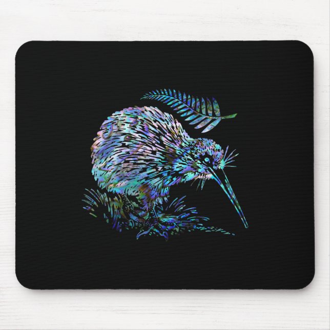 NEW ZEALAND KIWI PAUA MOUSE PAD (Front)