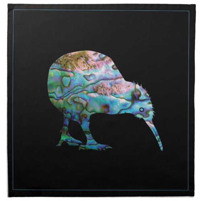 NEW ZEALAND KIWI PAUA NAPKIN (Front)