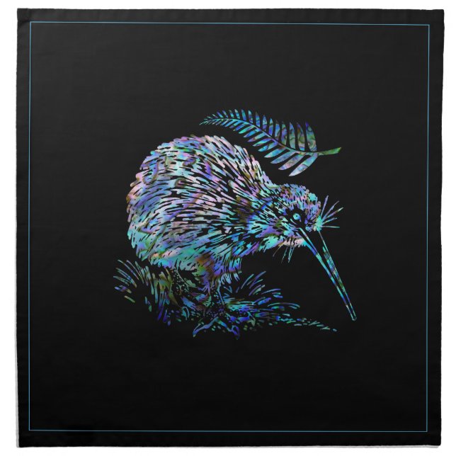 NEW ZEALAND KIWI PAUA NAPKIN (Front)